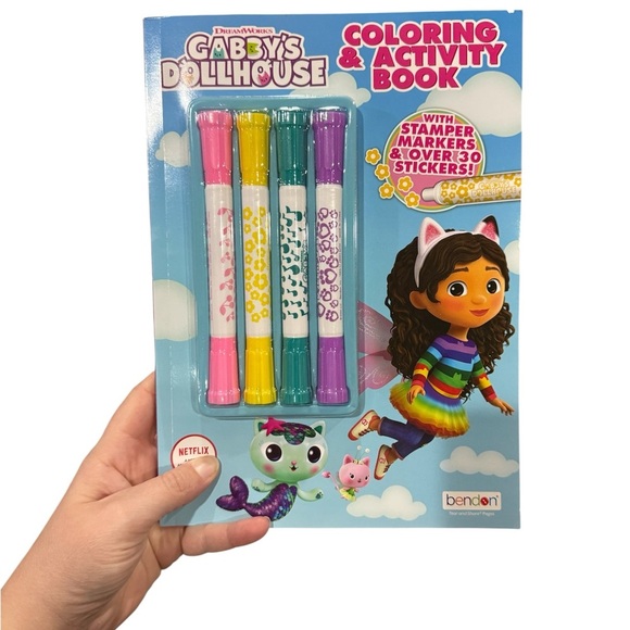 DreamWorks Gabby's Dollhouse Activity Book with Stamper Markers - Picture 1 of 1